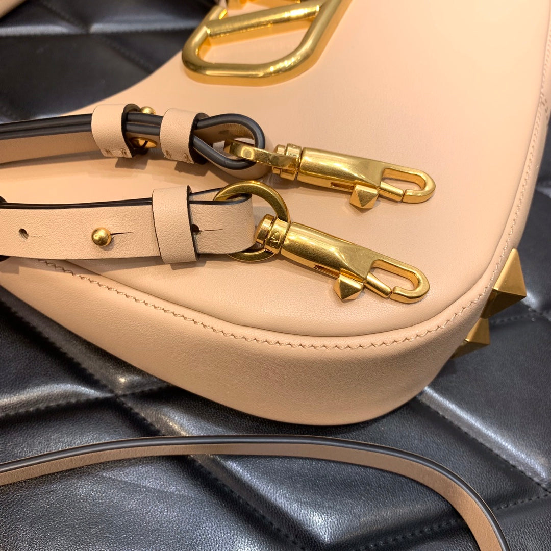 Valentino Stud Sign Hobo Bag