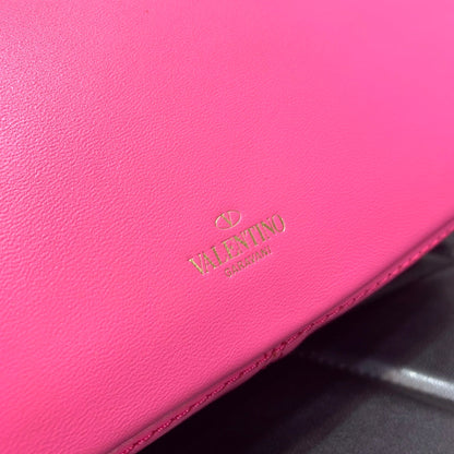 Valentino Stud Sign Nappa Shoulder  Bag