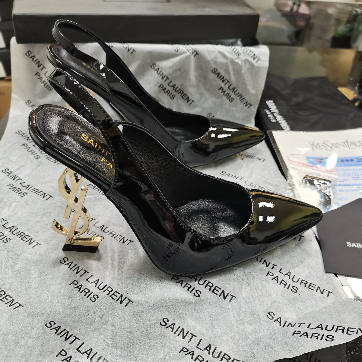 YSL Opyum Slingback Pumps