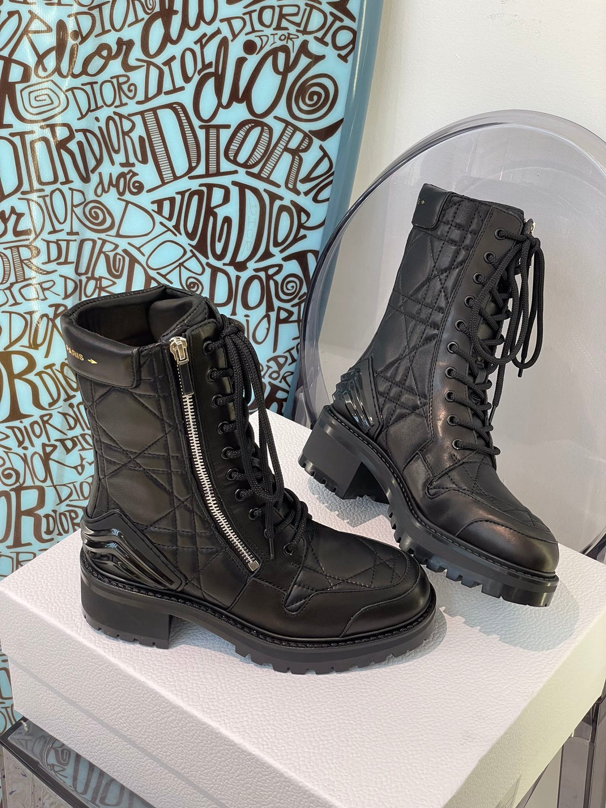 Christian Dior  D Leader Ankle Boots