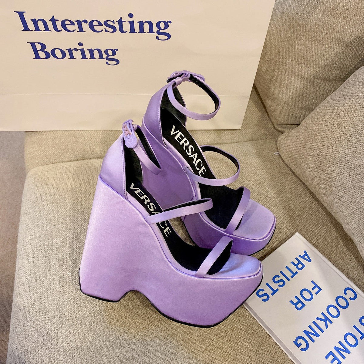 Versace  Triplatform Sandals