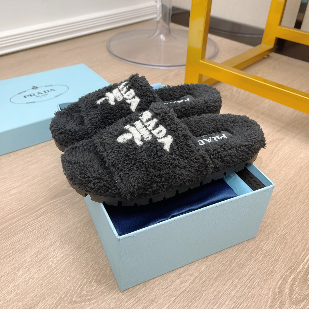 Prada Terry Cloth Slides