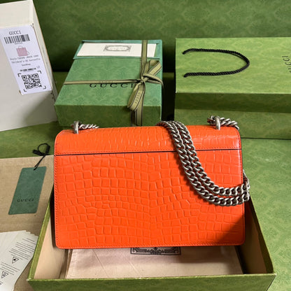 Gucci Crocodile Dionysus Small Shoulder Bag