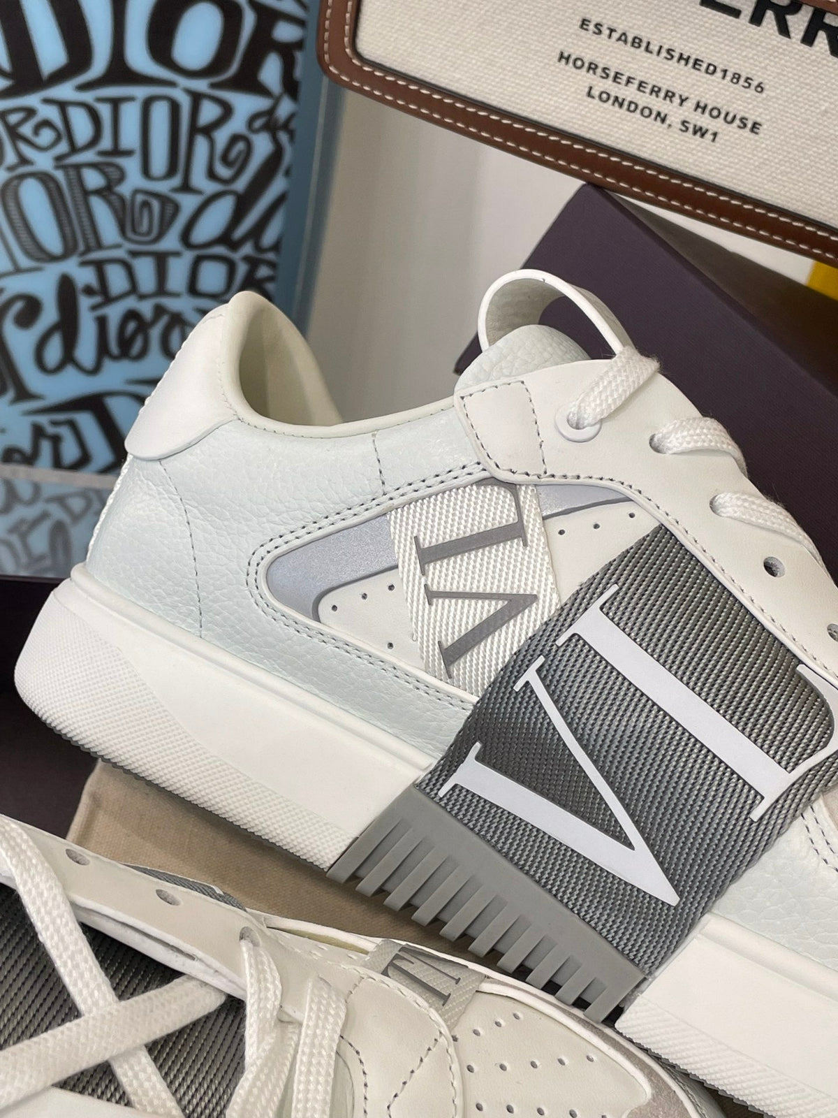 Valentino Calfskin  VL7N Sneakers with Bands