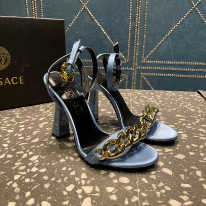 Versace  Medusa Chain High Heel Sandals