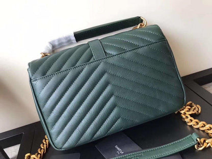 YSL College Medium Quilted Leather Bag