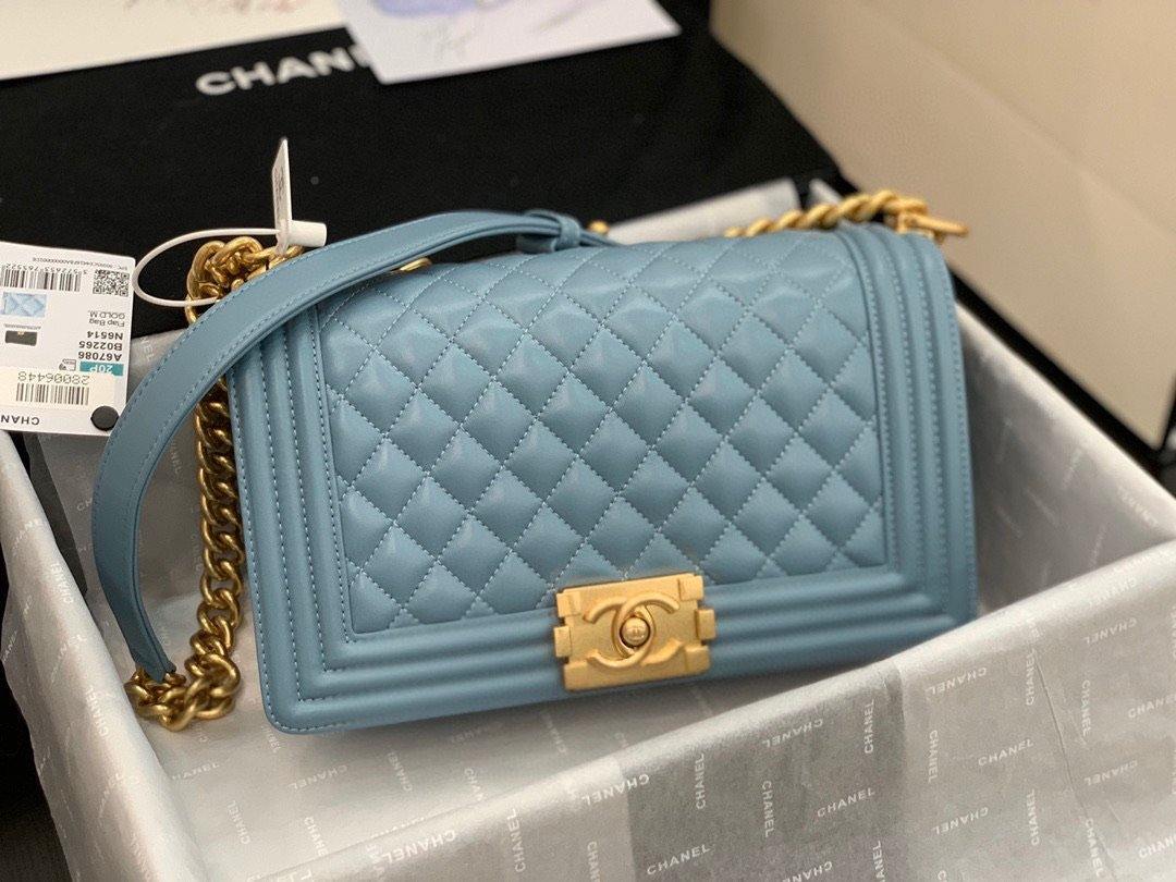 Chanel Calfskin Quilted Boy Flap