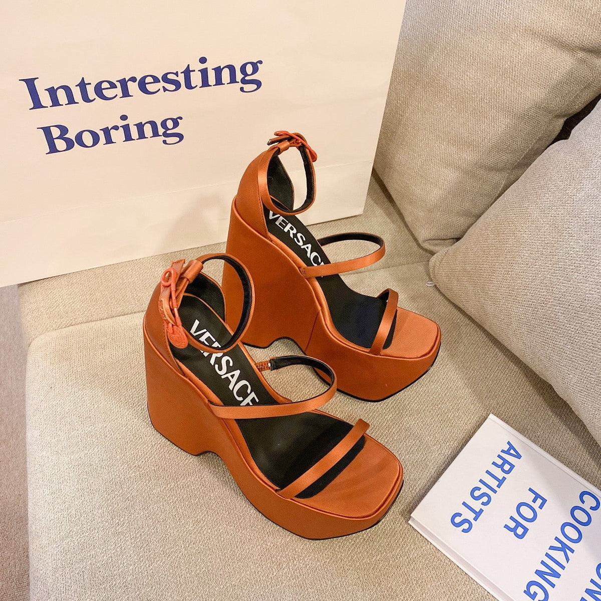 Versace  Triplatform Sandals