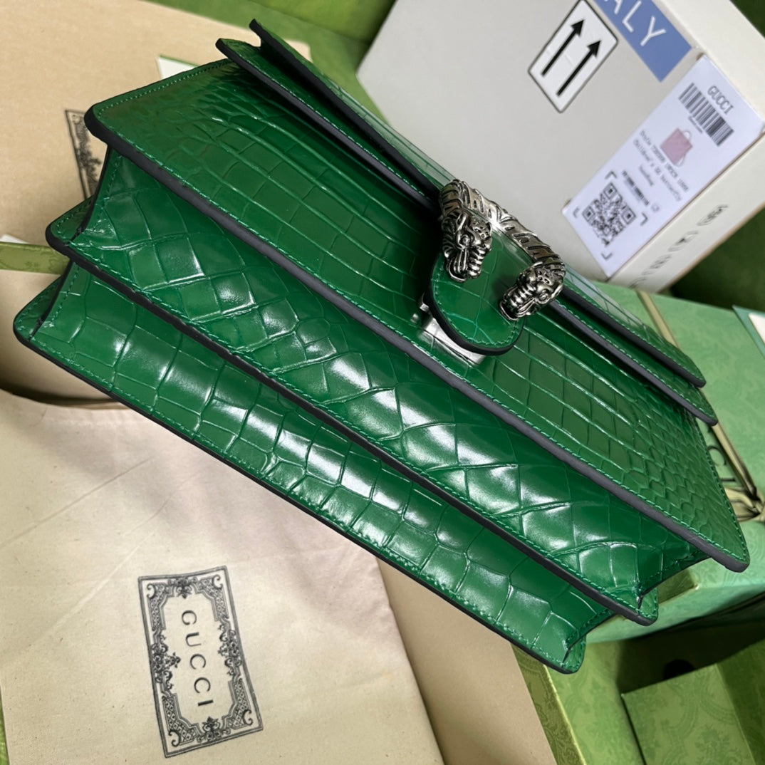 Gucci Crocodile Dionysus Small Shoulder Bag