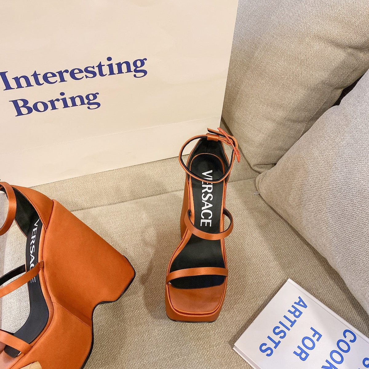 Versace  Triplatform Sandals