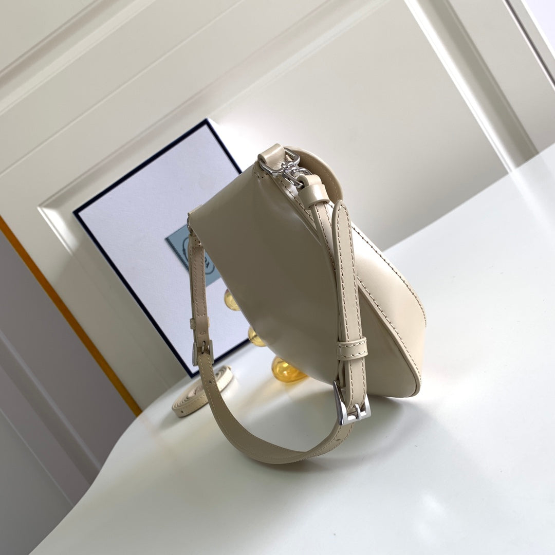 Prada Cleo brushed Leather Shoulder Bag With Flap