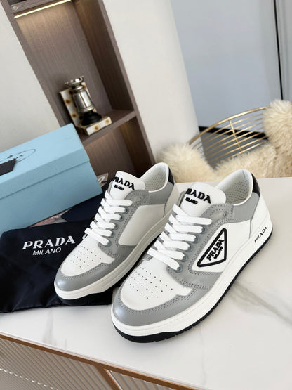 Prada District Leather Sneakers