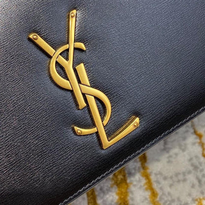 YSL Medium Sunset Satchel in Smooth Leather Bag