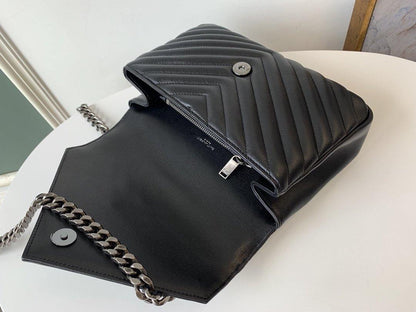 YSL College Medium Quilted leather Bag
