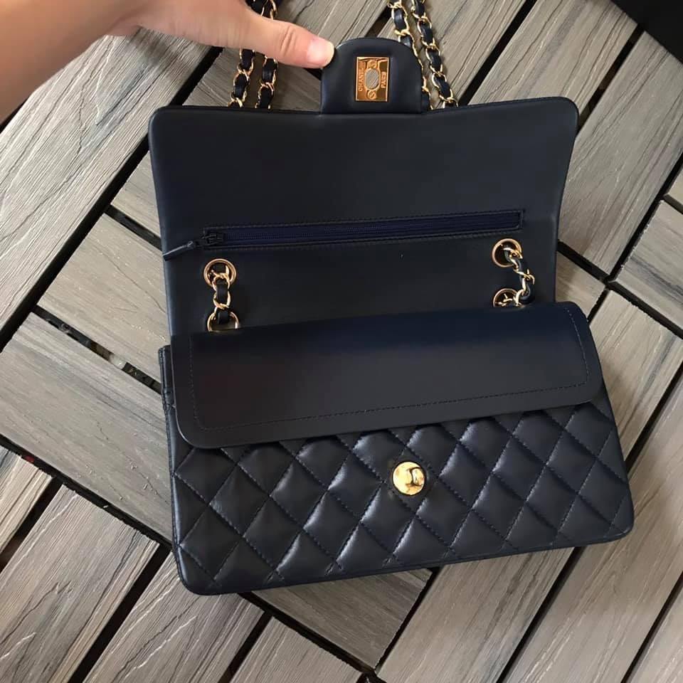 Chanel Caivar Double Flap Bag