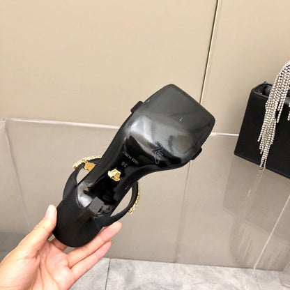 Versace Medusa Rhinestone Mules