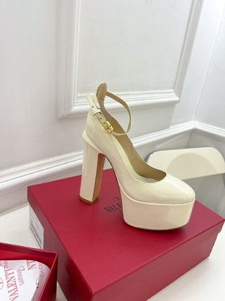 Valentino Tan-go Platform Patent Leather Sandal 155MM