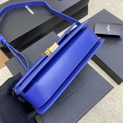 YSL Solferino Medium Satchel In Box Leather