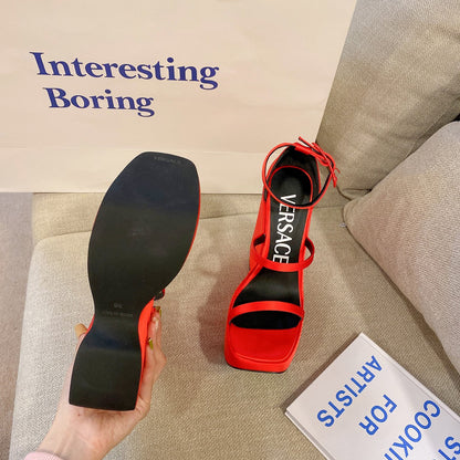 Versace  Triplatform Sandals