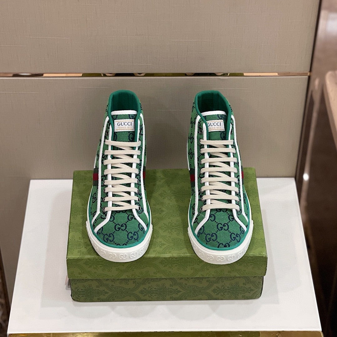 Gucci Tennis 1977 GG Multicolor High Top Sneakers