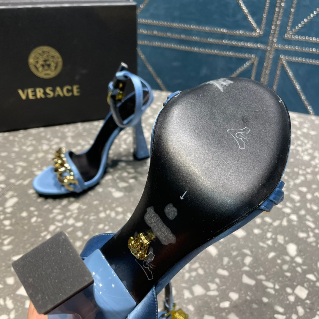 Versace  Medusa Chain High Heel Sandals