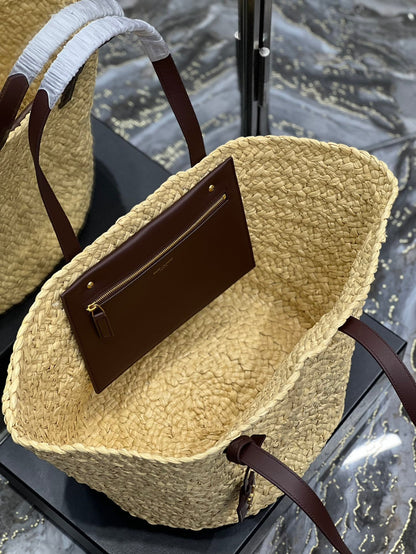 YSL Painer Medium Bag In Raffia