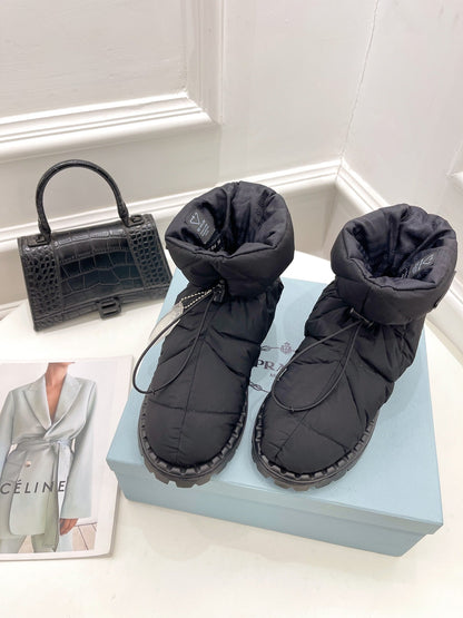 Prada  Paddled Nylon Boots