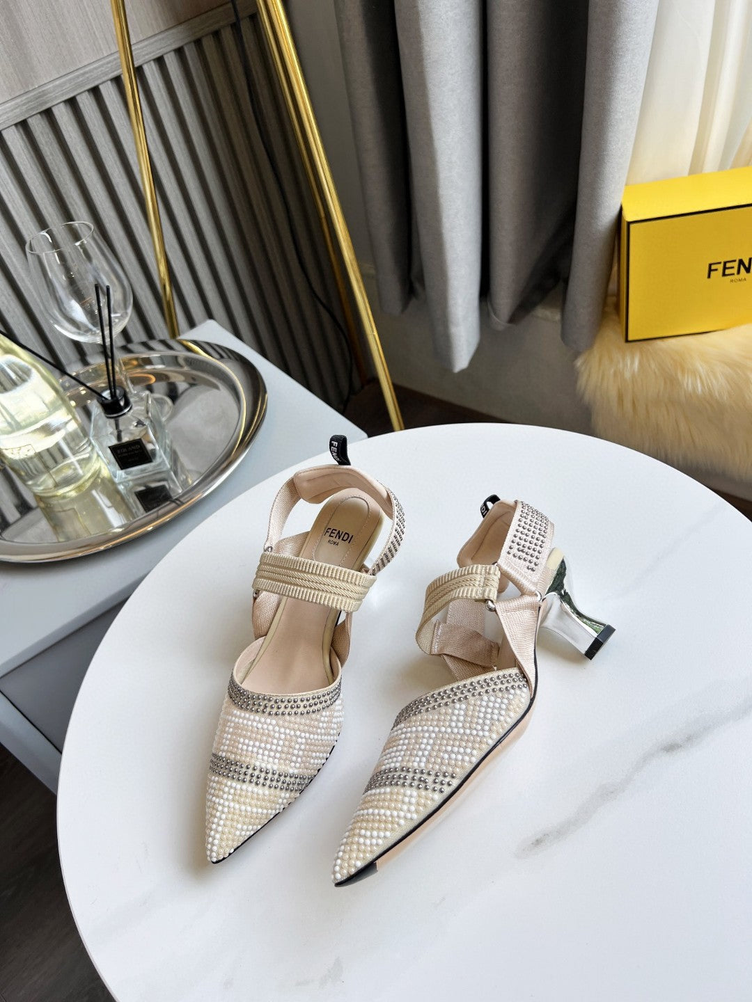 Fendi Colinri Slingback Heels