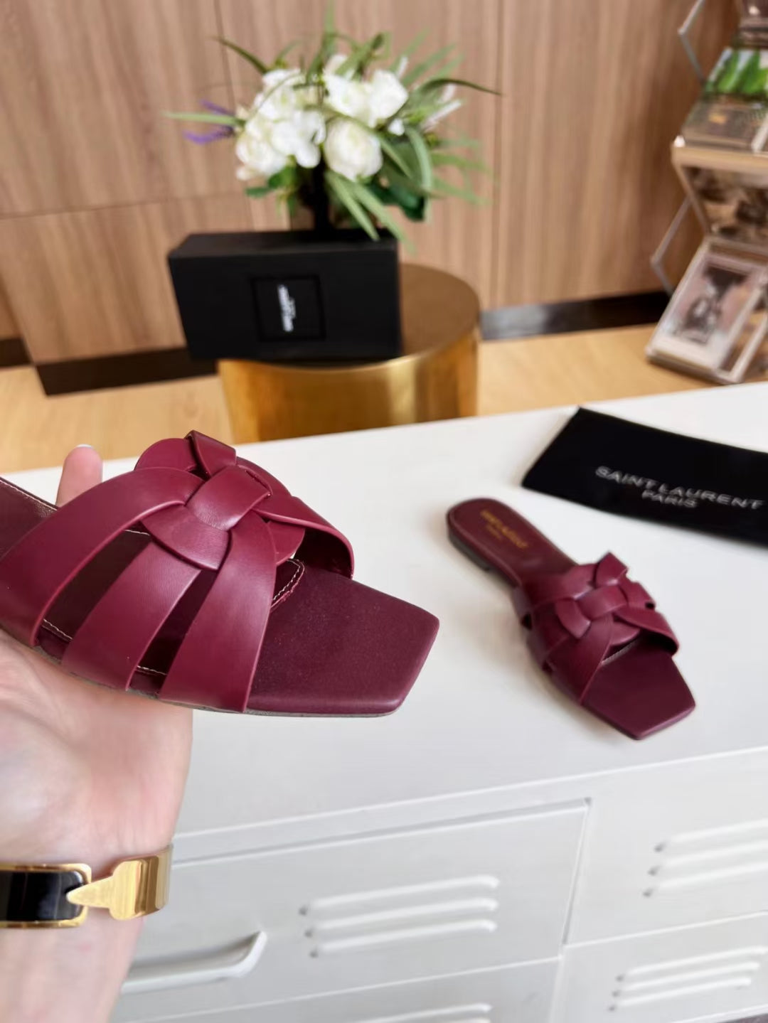 YSL Tribute Flat Mule