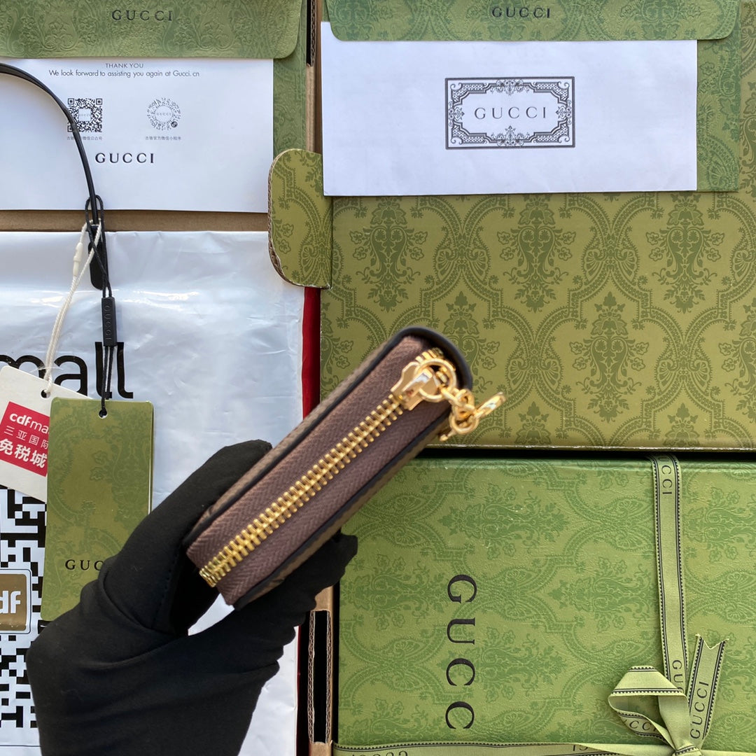 Gucci Ophidia GG Zip Around Wallet