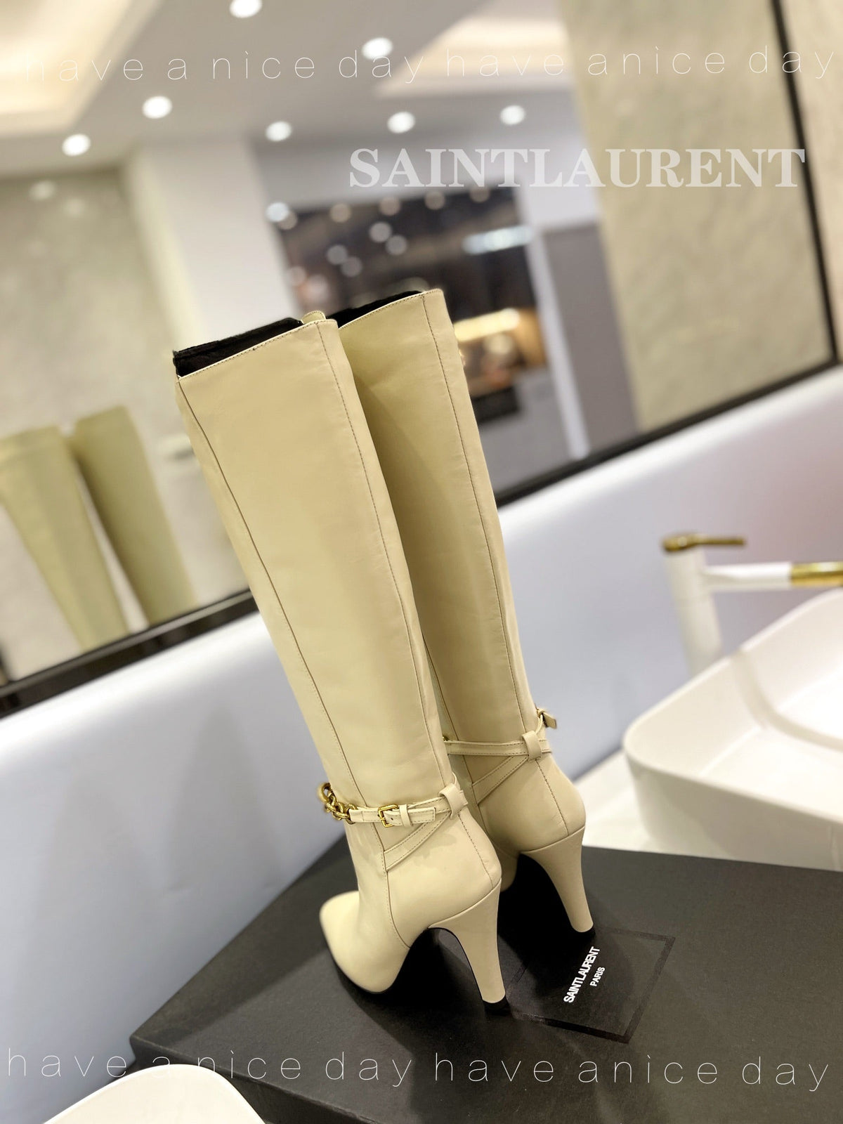 YSL Le Maillon Boots