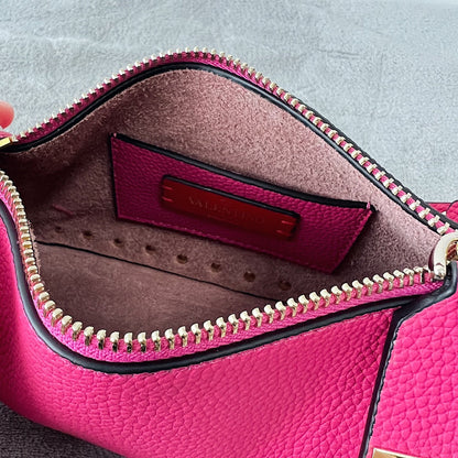 Valentino Garavani Small Rockstud  Grainy  Crossbody Bag