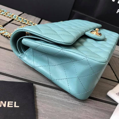 Chanel Caivar Double Flap Bag