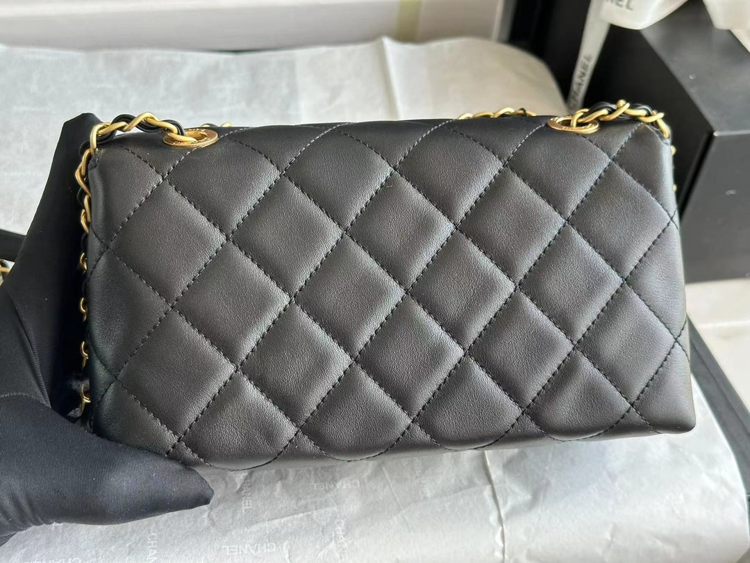 Chanel Front Logo Flap Bag