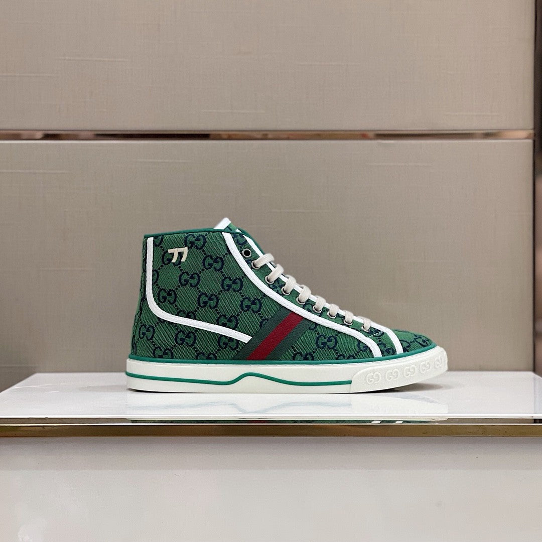 Gucci Tennis 1977 GG Multicolor High Top Sneakers