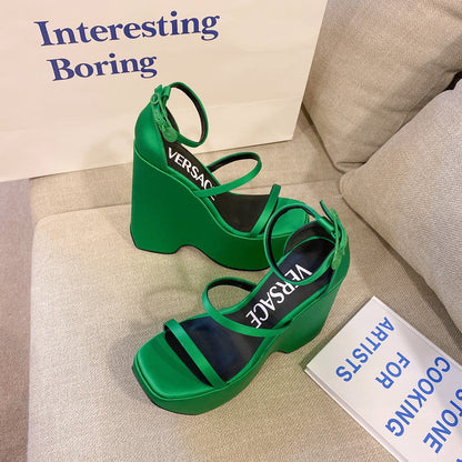 Versace  Triplatform Sandals