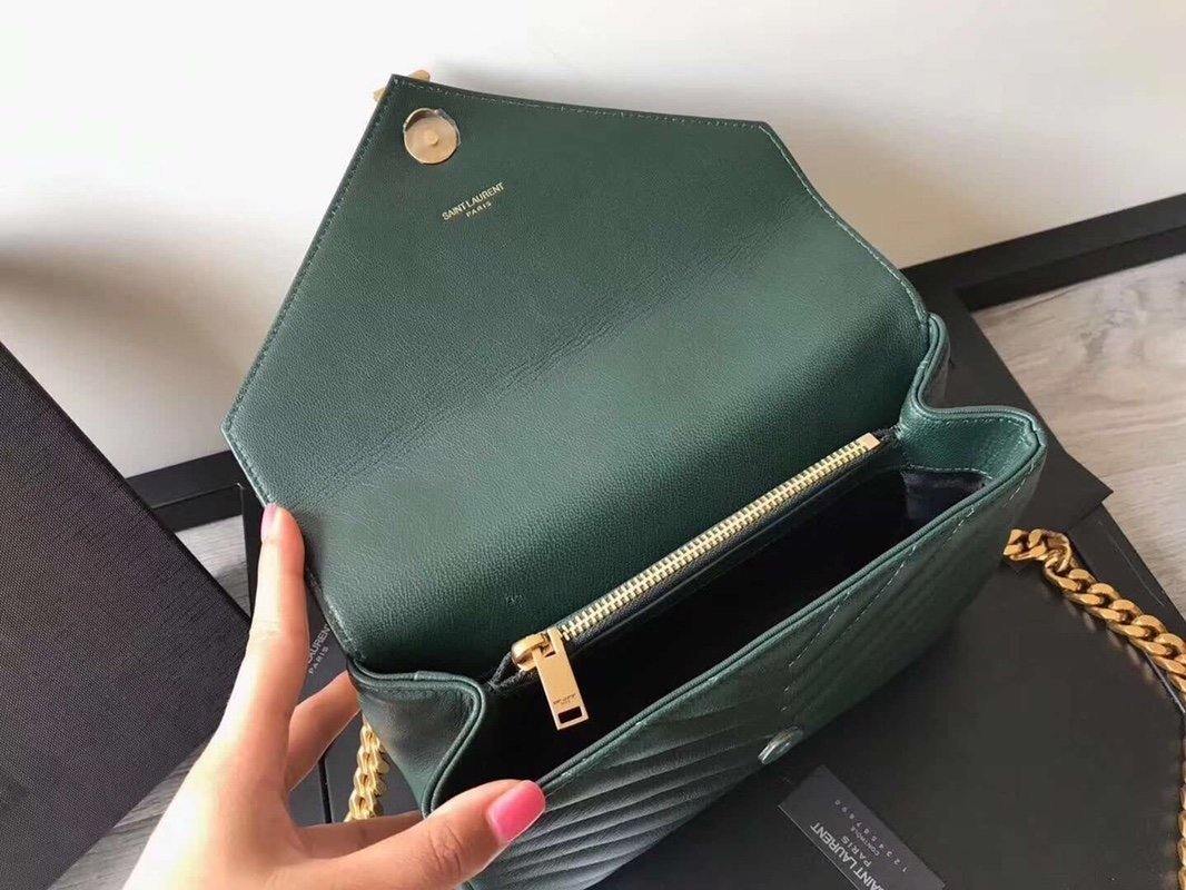 YSL College Medium Quilted Leather Bag
