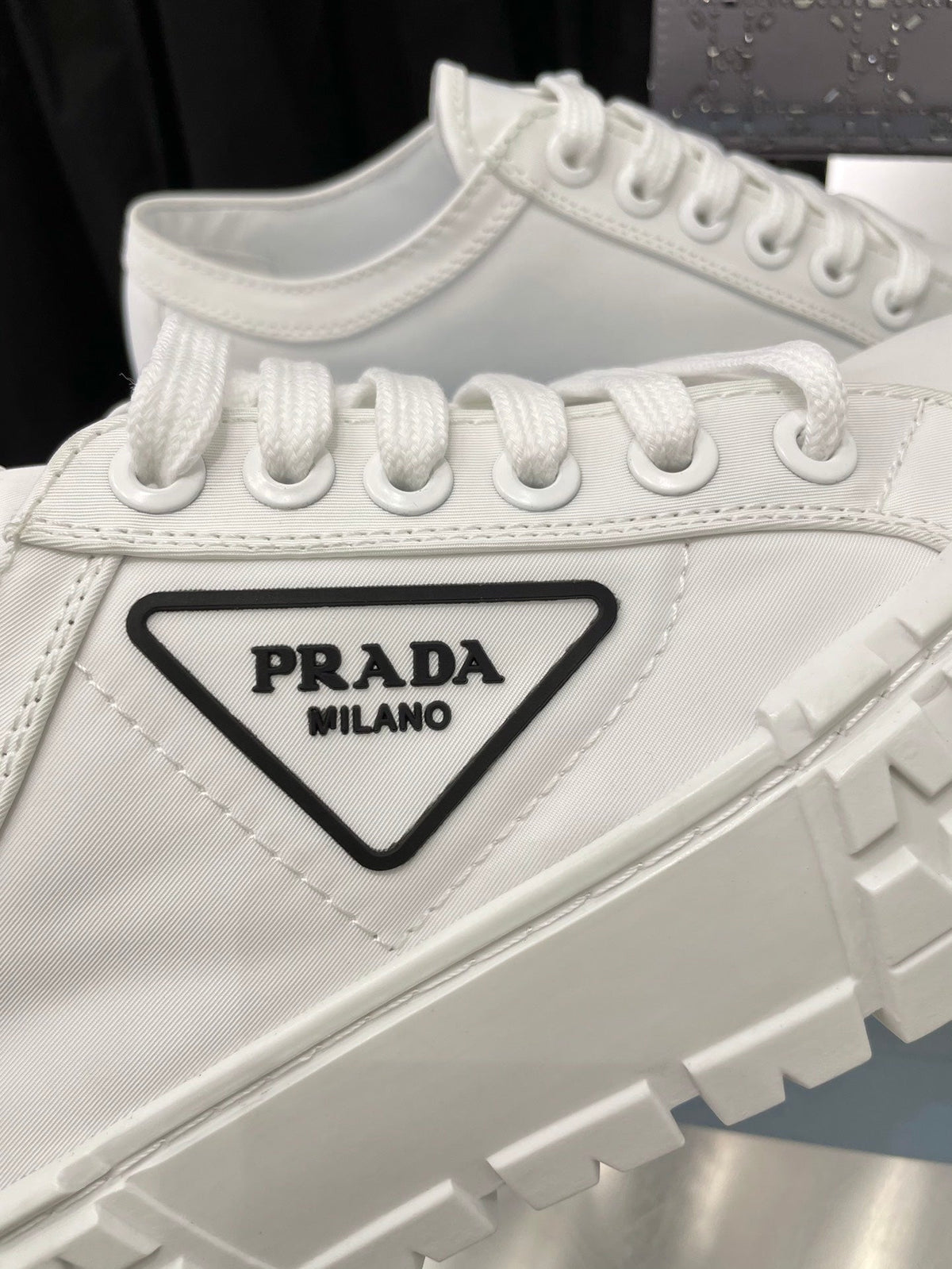 Prada Double Wheel  Nylon Gabardine Sneakers