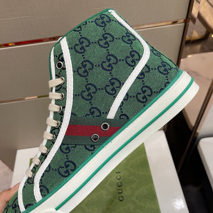 Gucci Tennis 1977 GG Multicolor High Top Sneakers