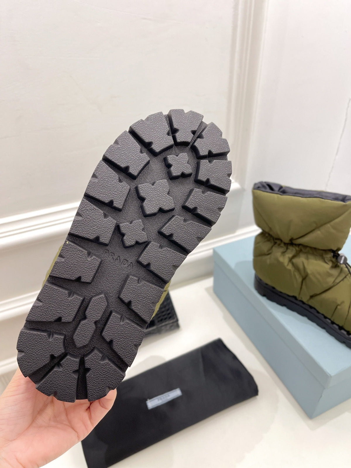 Prada  Paddled Nylon Boots