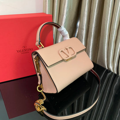 Valentino Garavani Small Vsling Grainy Calfskin Bag