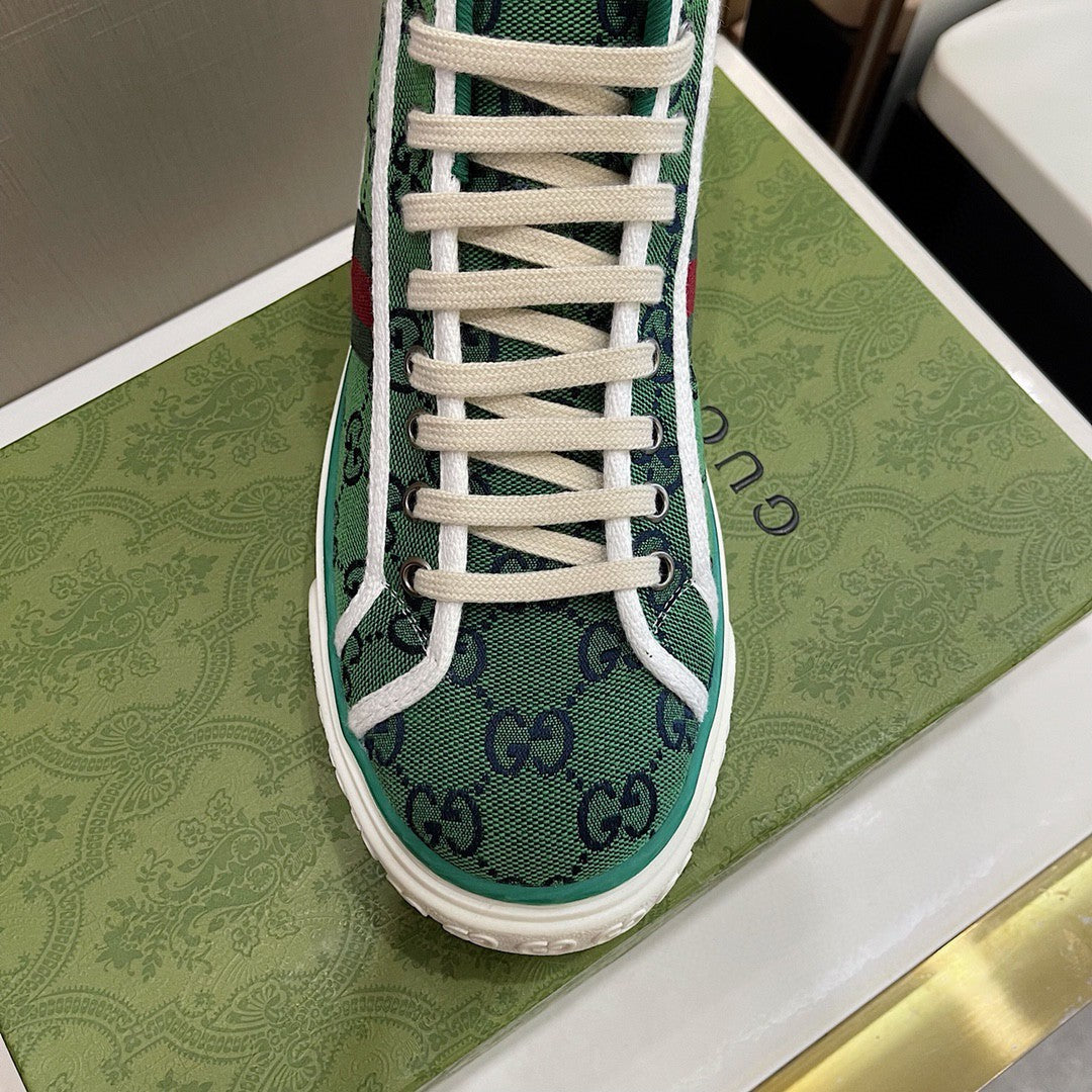 Gucci Tennis 1977 GG Multicolor High Top Sneakers
