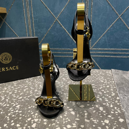 Versace  Medusa Chain High Heel Sandals