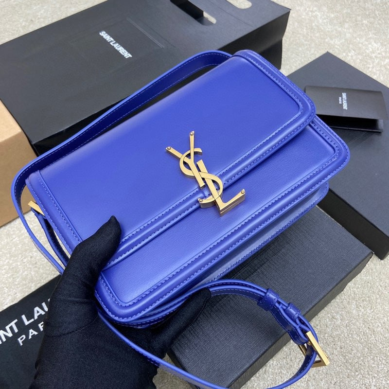 YSL Solferino Medium Satchel In Box Leather
