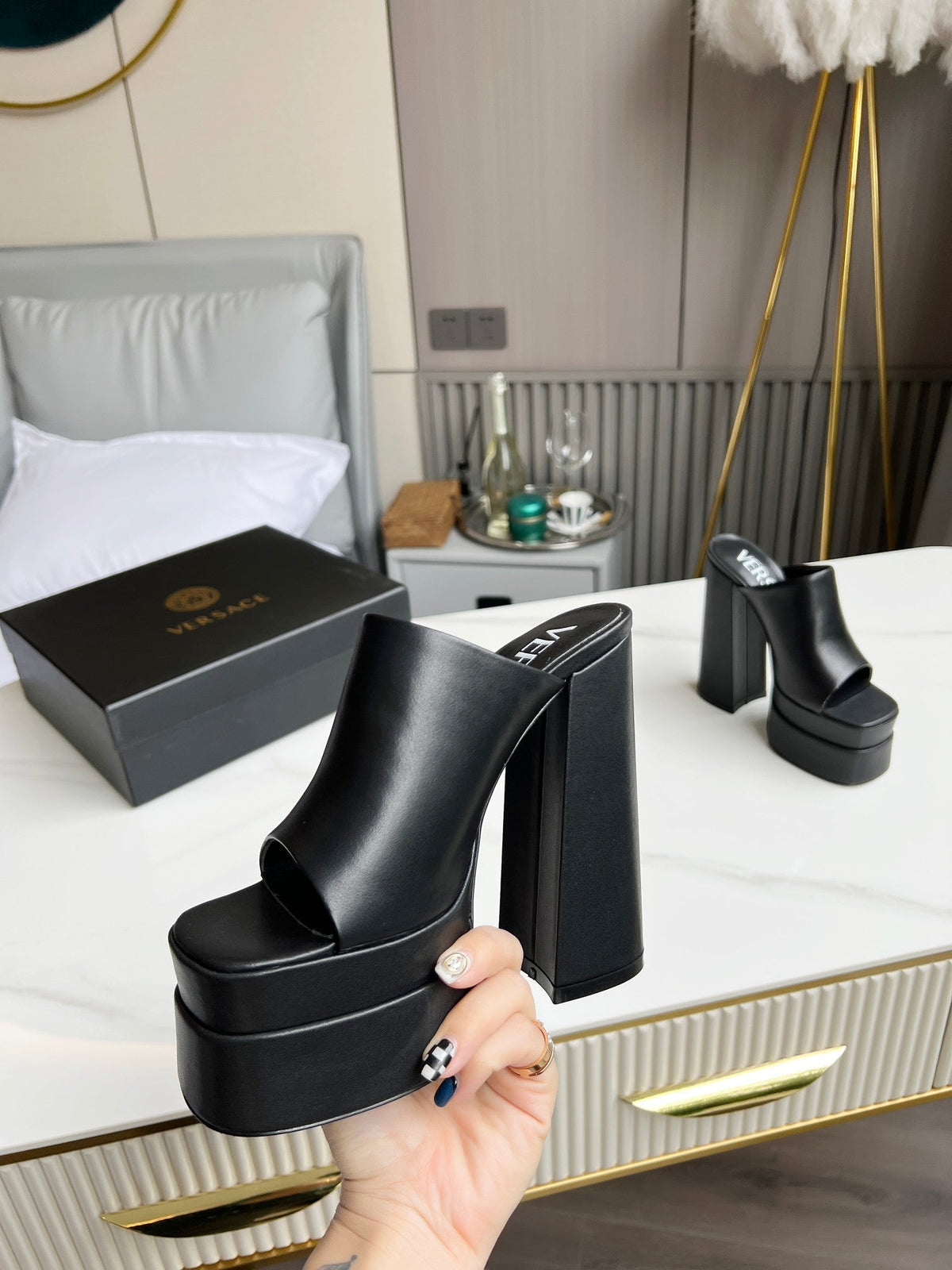 Versace  Platform Mule