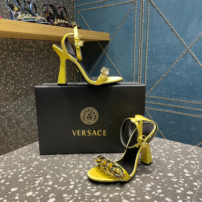 Versace  Medusa Chain High Heel Sandals