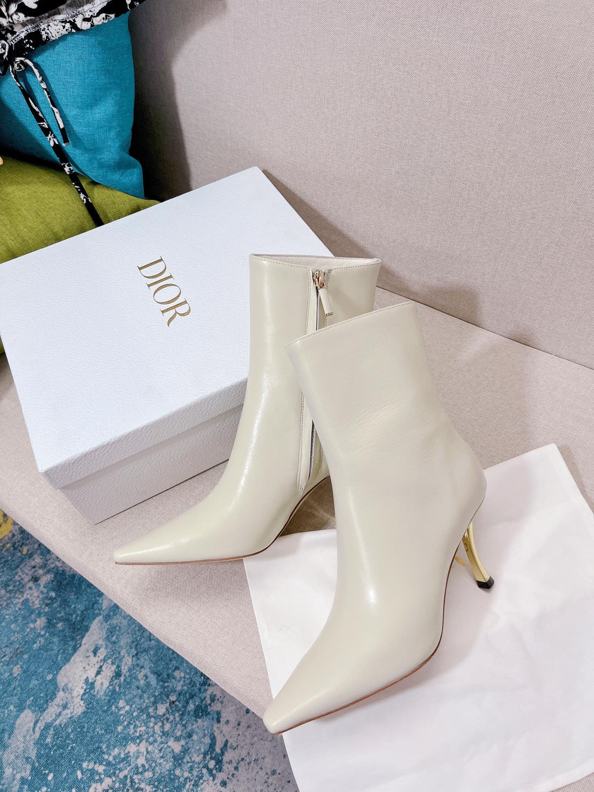 Christian Dior  D-Fame  Heeled Ankle Boots