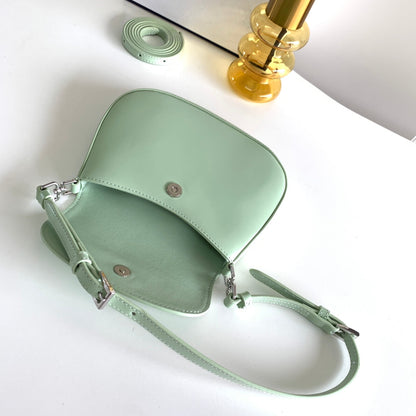 Prada Cleo brushed Leather Shoulder Bag With Flap