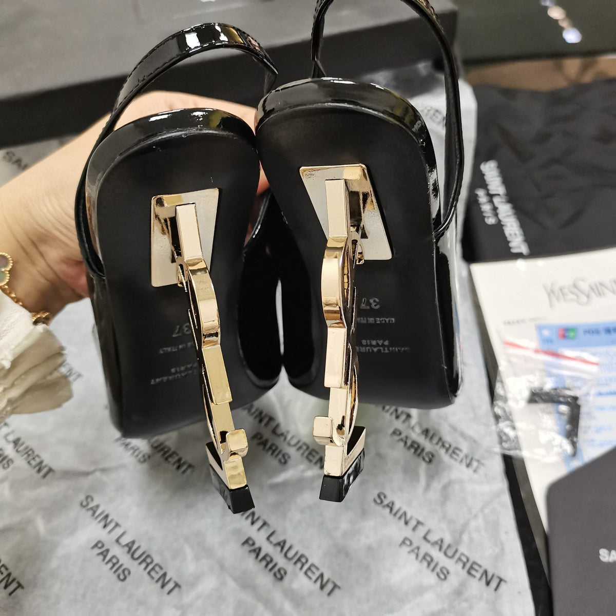 YSL Opyum Slingback Pumps