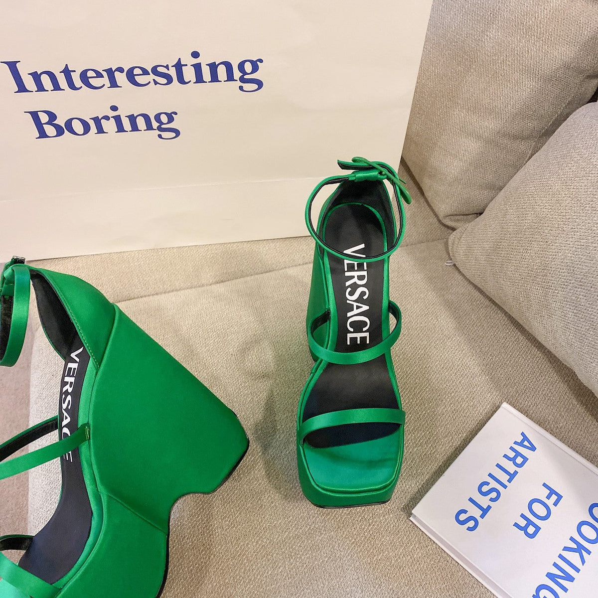 Versace  Triplatform Sandals